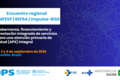 Banner Encuentro regional RedFESP, REFSA e Impulsa-RISS: gobernanza, financiamiento y prestación integrada de servicios para una APS integral
