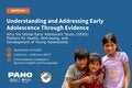 Card with children. Understanding and Addressing Early Adolescence Through Evidence