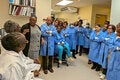 Assessment team with laboratory staff