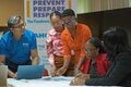Participants at centralized health workforce database workshop