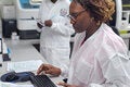 Two people in a laboratory