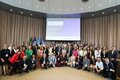 Foto grupal con autoridades y delegaciones que participan del Encuentro regional de redes