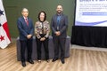 Fotografía protocolar en al acto inicial de apertura del “Taller para el fortalecimiento de la capacidad nacional para el monitoreo de la diabetes y otras enfermedades no transmisibles (ENT) en los establecimientos de atención primaria de salud (APS)”, en la Ciudad de Panamá. 