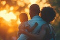 A family enjoying nature