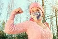 Woman defiant of cancer