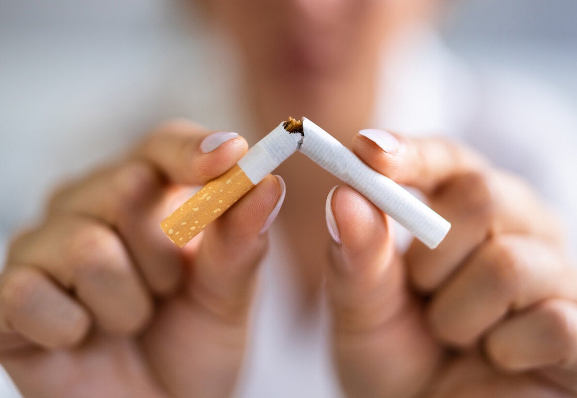 cigarrette snapped in half