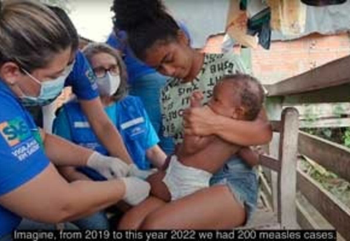 Measles vaccination in Amapa