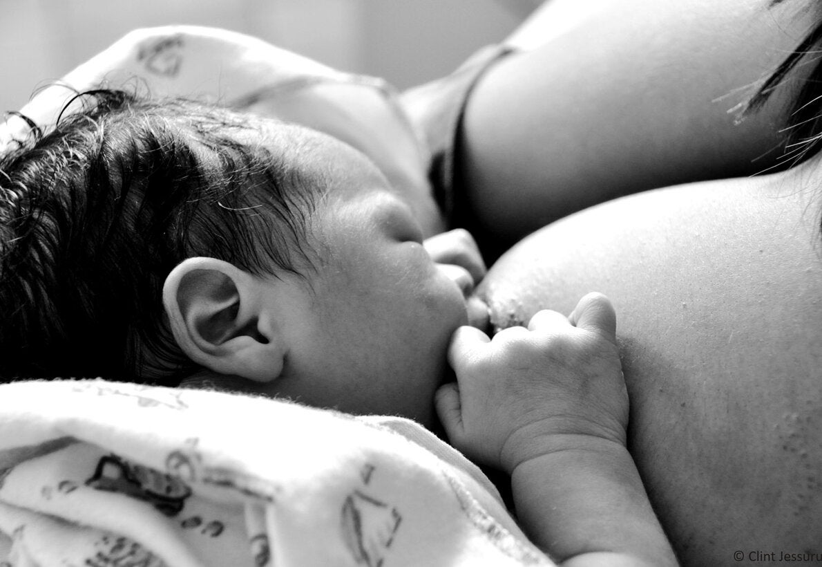 baby breastfeeding