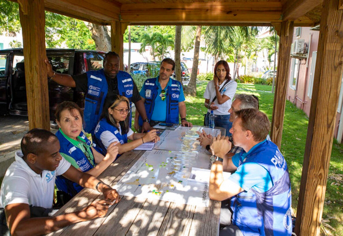 Working in the field