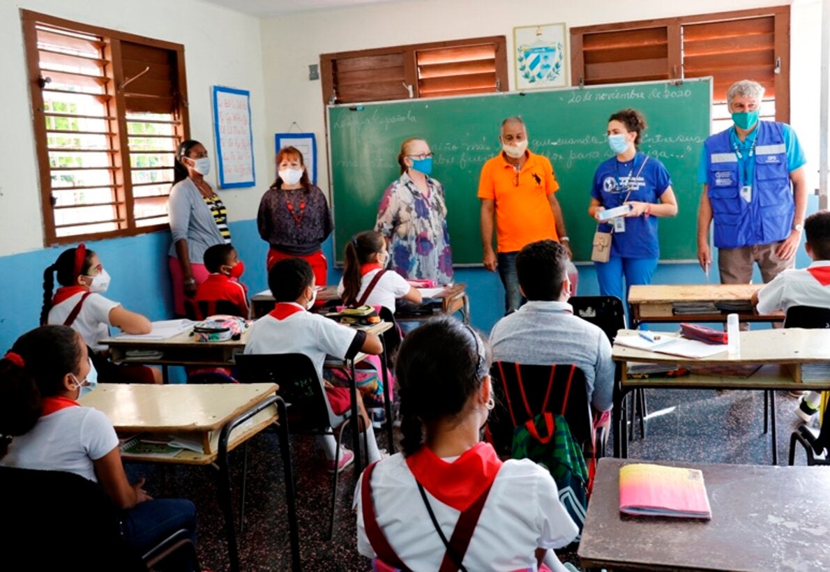 OPS/OMS en Cuba en las aulas escolares