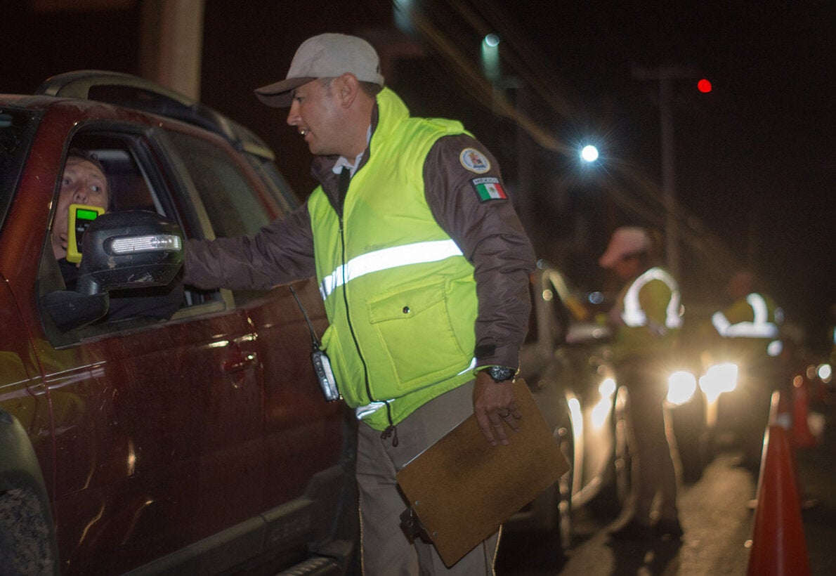 Operativo alcoholímetro en León