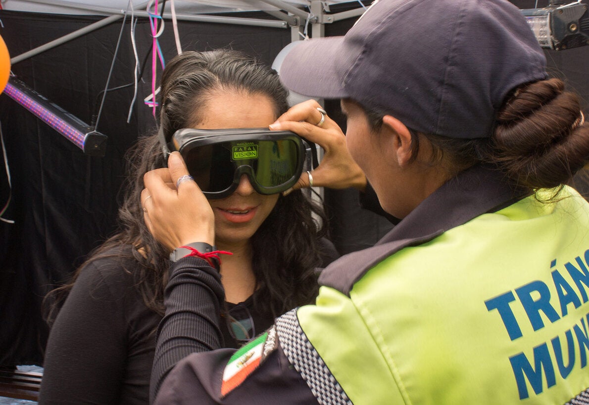 Colocación de lentes especiales