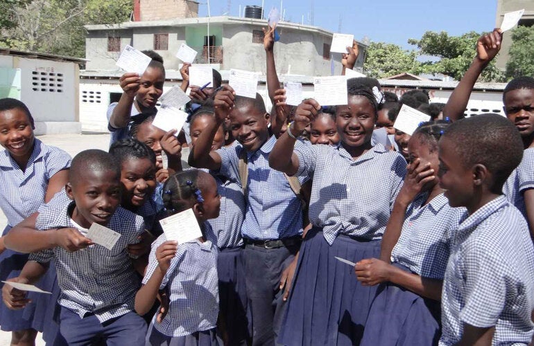 Vaccination campaign in Haiti against diphtheria