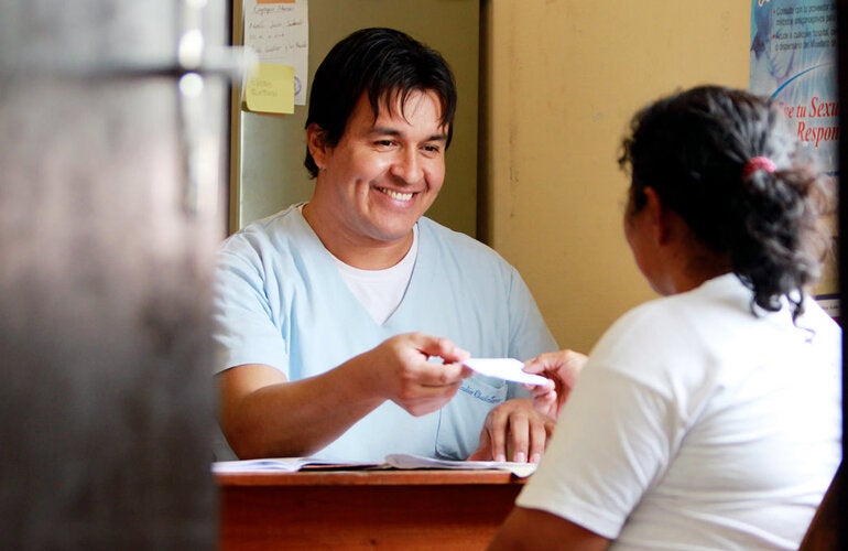 Doctor with patient at consult