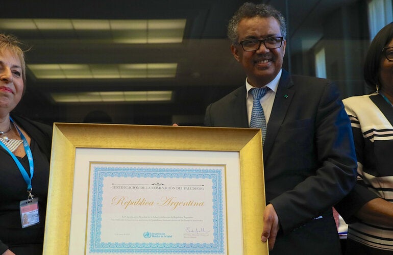 Argentina received award