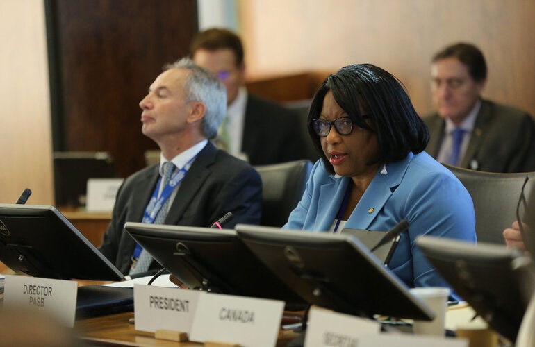 164th session at the World Health Organization's (WHO) regional office for the Americas