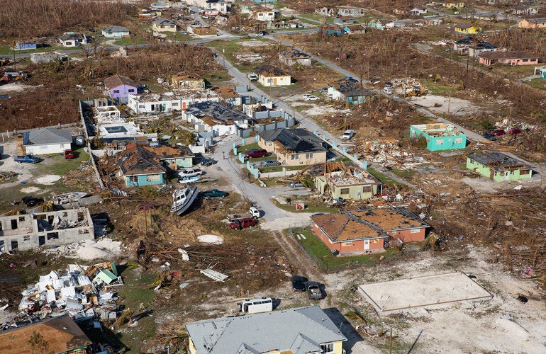 Destruction in the Bahamas
