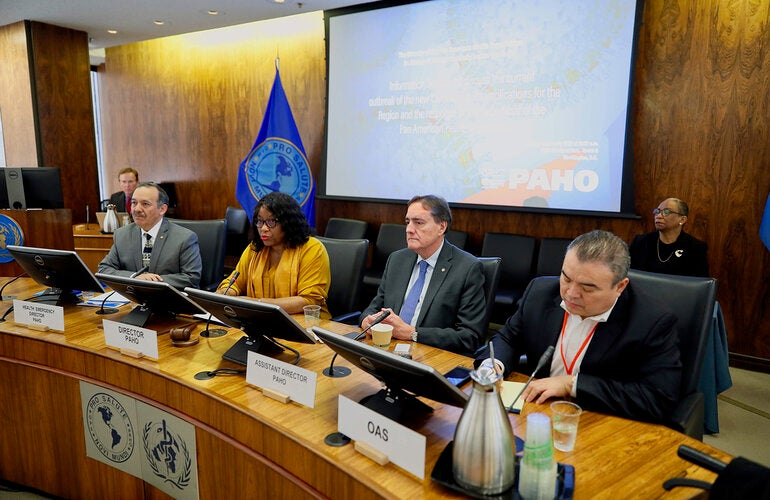 Director Carissa Etienne today urged countries in the Americas to be prepared to detect new coronavirus