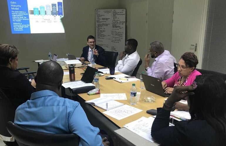 One of the meetings in Curaçao.