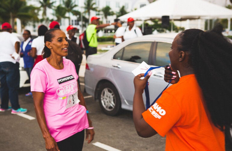 First person to complete the challenge.