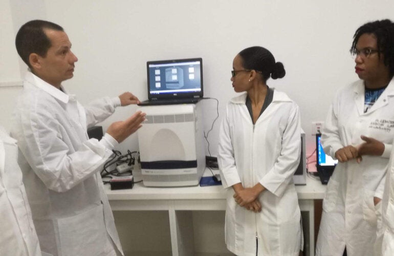 Preparing Dominica's labs for testing of COVID-19