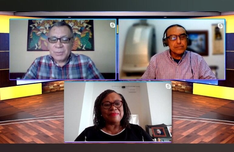 Dr Noreen Jack with Love FM Hosts