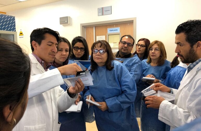 La Licda. Miriam Barrera fue la delegada del Ministerio de Salud Pública y Asistencia Social de Guatemala para ser capacitada en diagnóstico de COVID-19