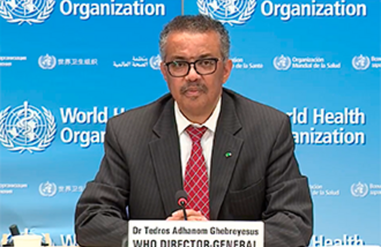 Dr. Tedros, Director OMS