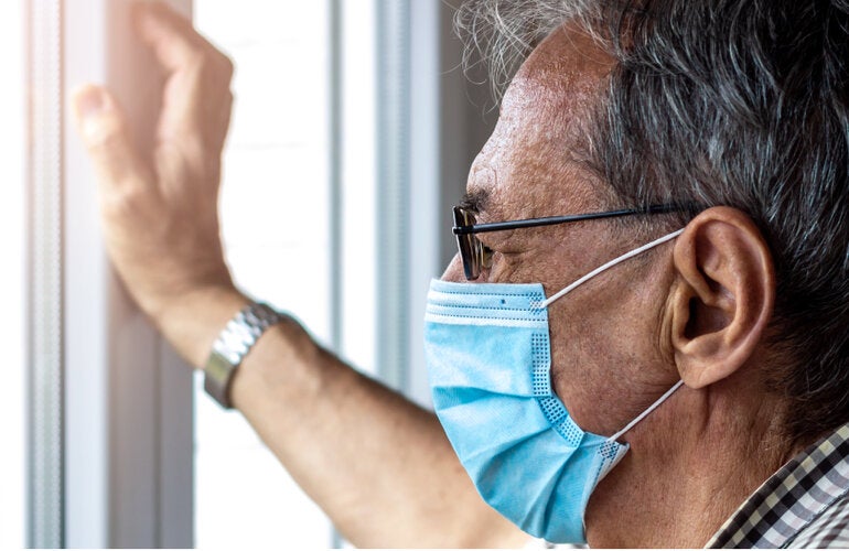 Health worker visits homes