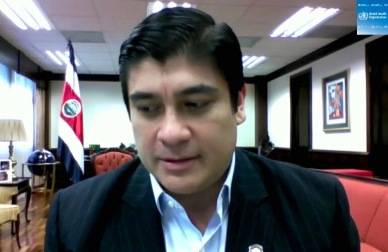 President of Costa Rica, Carlos Alvarado