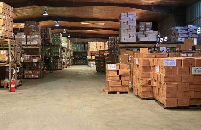 Bodega en Panama. Fondo Estratégico de la OPS