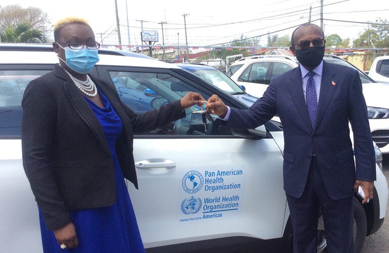 PAHO donation of vehicle to Antigua and Barbuda