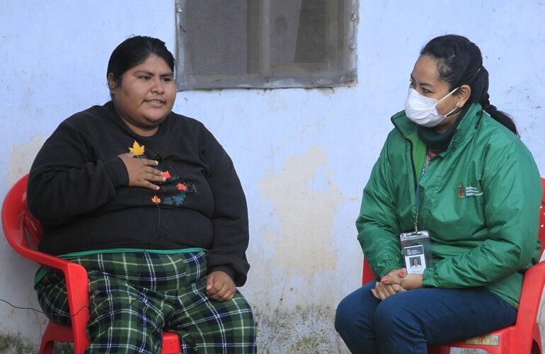 Imagen de intervención de salud mental comunitaria.