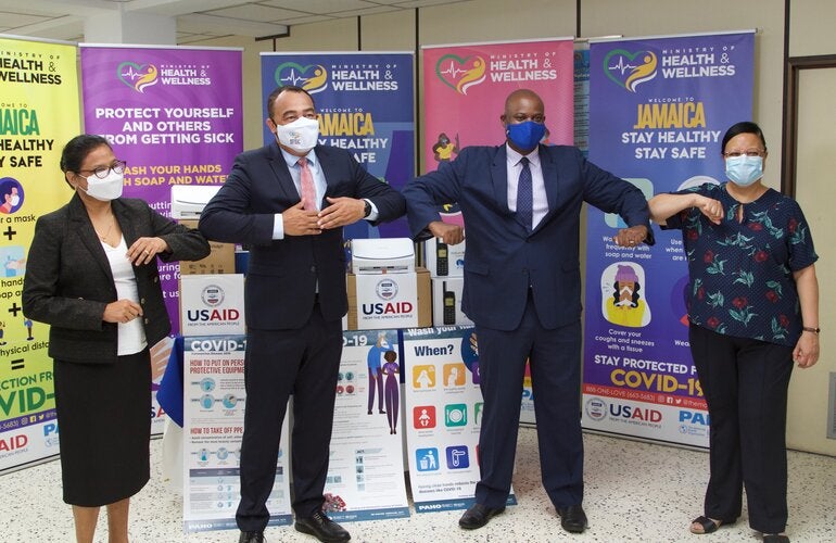 handover Jamaica USAID MOHW