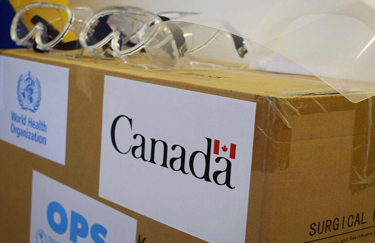 OPS/OMS y el gobierno de Canadá continúan apoyando al Ecuador en la lucha contra la COVID-19