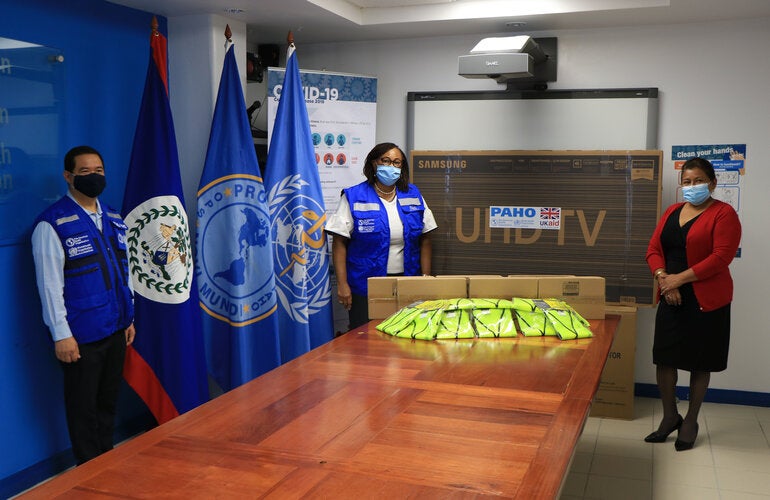 PAHO and FCDO Handover to Ministry of Health