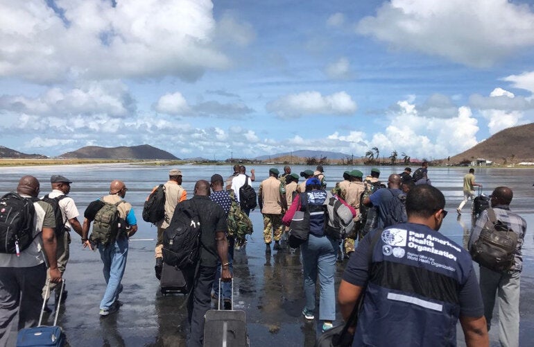 PAHO teams in support of health authorities and other agencies are working in the British Virgin Islands to reestablish the logistics chain that allows them to receive medical supplies and medicines, as well as store them safely and distribute them between health centers and patients.