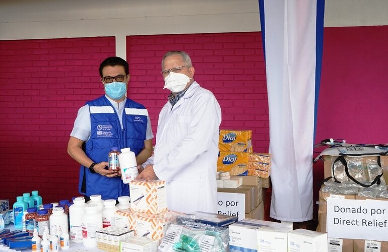 Donación insumos médicos  D Relief