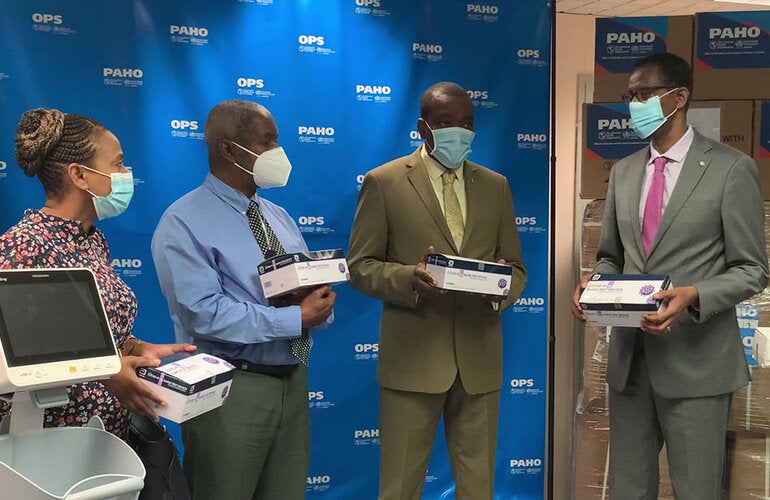 Handover of supplies to BRB MOH