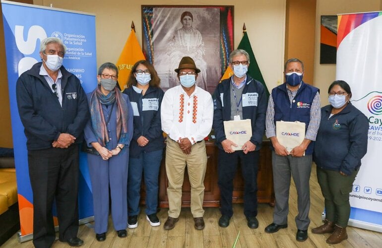 Cooperación técnica al Municipio de Cayambe para fortalecer su plan local de vacunación contra COVID-19