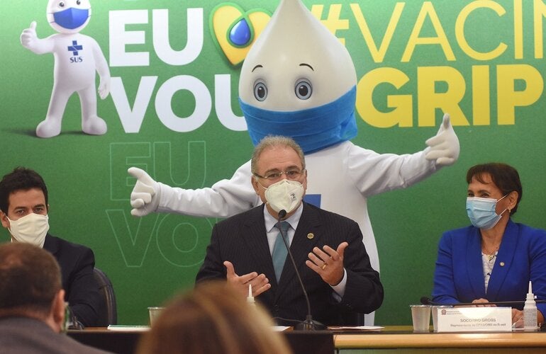 Lançamento da campanha de vacinação contra a gripe no Brasil