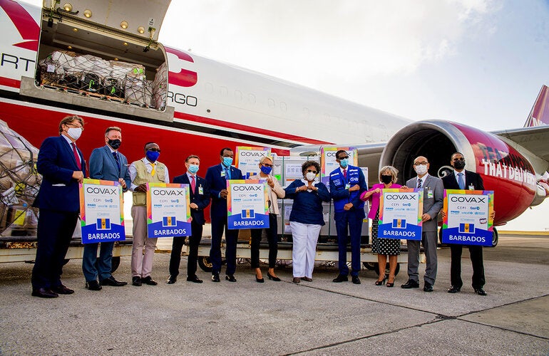 BRB COVAX vaccines arrival