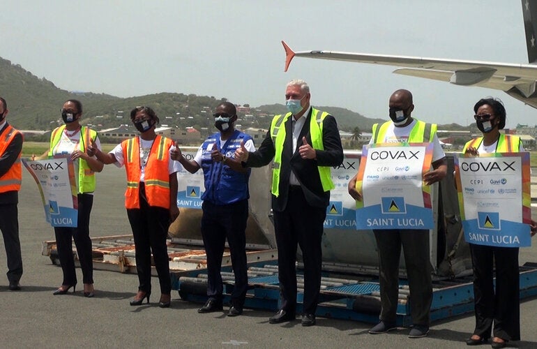 COVAX vaccines arrival LCA