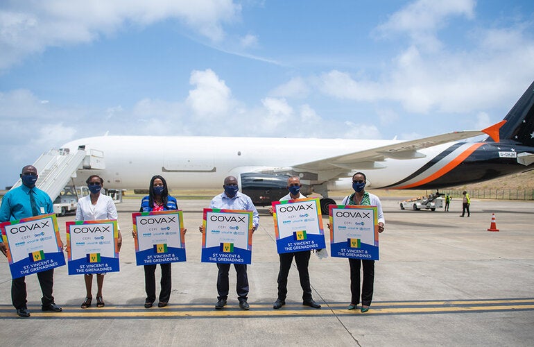 COVAX vaccines in VCT