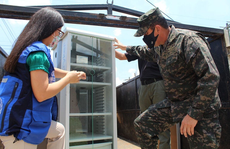 entrega equipo Global Links a Penitenciaria Nacional de Honduras