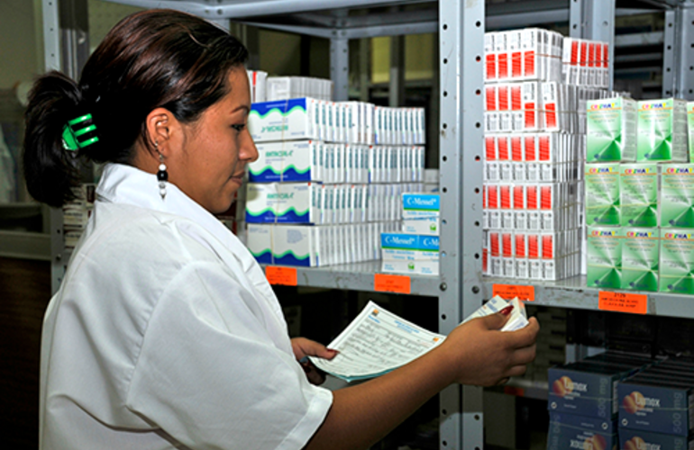 persona de farmacia en hospiral Chiapas