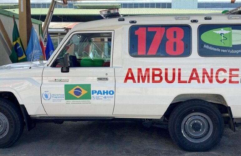 Suriname's first 4x4 Ambulance