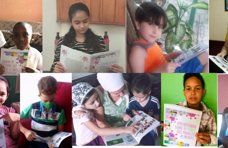 Niñas y niños aprenden con la historieta