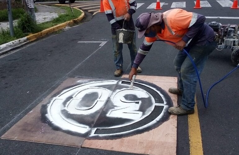 Demarcación den calle de Desamparados