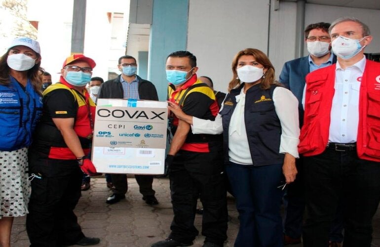LLEGADA VACUNA COVAX - PFIZER HND 